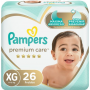 FRALDA PAMPERS PREMIUM CARE XG COM 26 UNIDADES
