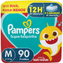 FRALDA PAMPERS SUPERSEC TAMANHO M 90 UNIDADES