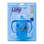 COPO LOLLY ANTIVAZAMENTO COM ALÇA AZUL 250ML 