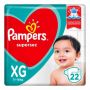 FRALDA PAMPERS SUPERSEC XG 22UNI