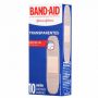 BAND AID TRANSPARENTE COM 10UNIDADES