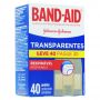 BAND AID TRANSPARENTE LEVE 40 PAGUE 30 CX C/40
