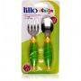KIT LILLO COLHER E GARFO FUN GRIPS VERDE
