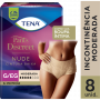ROUPA INTIMA TENA PANTS DISCREET NUDE G/EG COM 8 UNIDADES