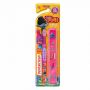 ESCOVA DENTAL INFANTIL DENTALCLEAN TROLLS COM CAPA