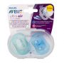 CHUPETA AVENT ULTRA AIR DECORADA 0-6 MESES MENINO 2 UND