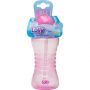 COPO DE TREINAMENTO LOLLY CLEAN COM CANUDO ROSA 300ML