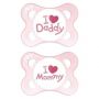 CHUPETA MAM MOM & DADDY 0-6 MESES SORTIDA 2 UND 