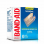 CURATIVO BAND-AID VARIADOS COM 30 UNIDADES