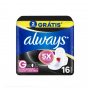 ABSORVENTE HIGIENICO ALWAYS NOT G SUAVE COM ABA L16P14UN