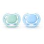 CHUPETA AVENT ULTRA AIR 0-6 MESES LISA MENINO 2 UND