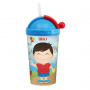 COPO COM CANUDO RETRÁTIL LILLO AZUL 450ML