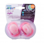 CHUPETA AVENT ULTRA AIR NIGHT 6-18 MESES ROSA 2 UND 