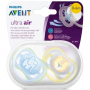CHUPETA AVENT ULTRA AIR 0-6 MESES ELEFANTE E LEÃO AZUL 2 UND