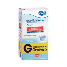 ACETILCISTEÍNA 40MG/ML XAROPE 120ML- EMS - GENÉRICO