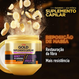CREME DE TRATAMENTO NIELY GOLD SUPLEMENTO CAP WHEY 800G