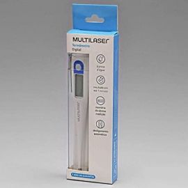 TERMOMETRO DIGITAL CLINICO MULTILASER BRANCO HC070