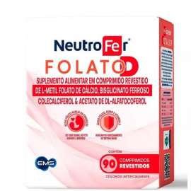NEUTROFER FOLATO D COM 90 COM COMPRIMIDOS REVESTIDOS