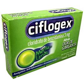 CIFLOGEX MENTA-LIMÃO COM 12 PASTILHAS