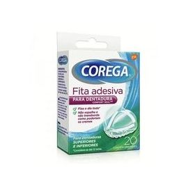 COREGA FITA ADESIVA COM 20 UNIDADES
