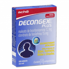 DECONGEX PLUS COM 12 COMPRIMIDOS