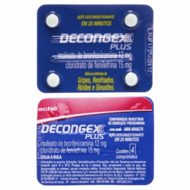 DECONGEX PLUS COM 4 COMPRIMIDOS