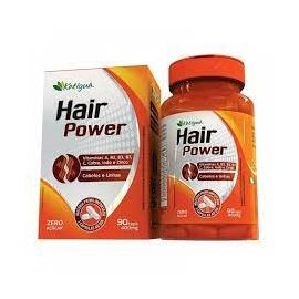 HAIR POWER C/90 CAPSULAS ZERO AÇUCAR CABELOS E UNHAS
