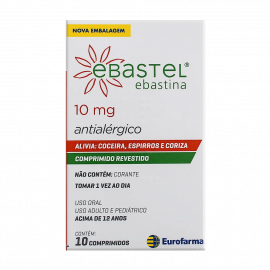EBASTEL 10MG  COM 10 COMPRIMIDOS