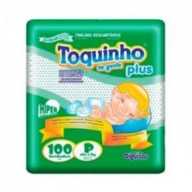 FRALDA TOQUINHO PLUS P 100UNI