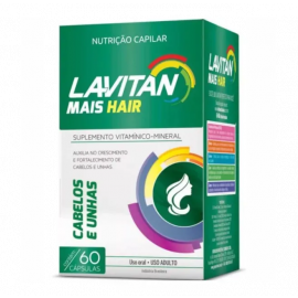 LAVITAN MAIS HAIR CABELOS E UNHAS COM 60 CÁPSULAS