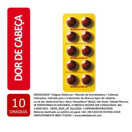 NEOSALDINA COM 10 DRÁGEAS