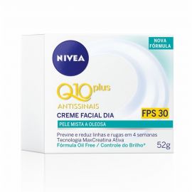 NIVEA Q10 PLUS ANTISSINAIS DIURNO PELE MISTA A OLEOSA FPS30 52G