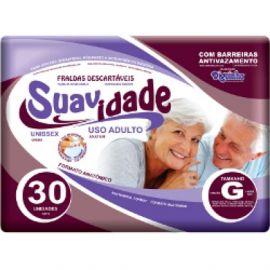 FRALDA SUAVIDADE G COM 30 UNIDADES