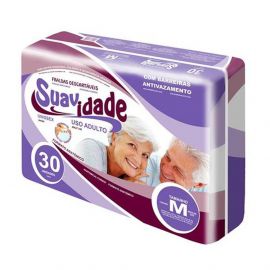 FRALDA SUAVIDADE M COM 30 UNIDADES