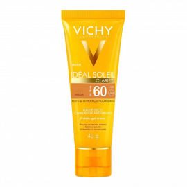 Protetor Solar Vichy Ideal Soleil Clarify Cor Média FPS60 com 40g